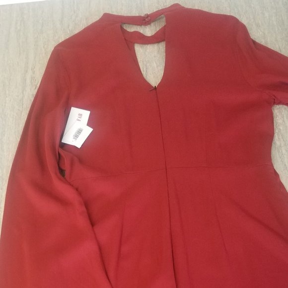 🏝3for$25 Hot Red One Piece by JustFab (Large) NEW - Picture 3 of 4